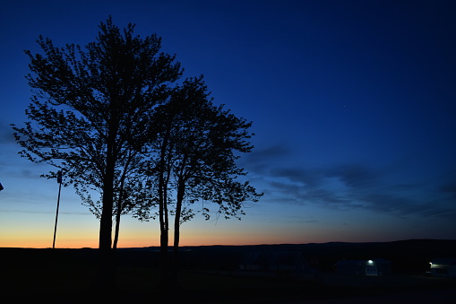 At dawn on a spring morning, Sainte-Apolline, Quebec, Canada