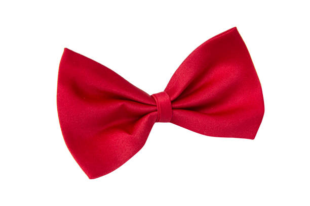 istock Red bow tie clothing accessory isolated on the white background 1403065084