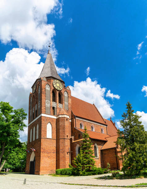 istock Old gothic catholic church in Pruszcz Granski 1403069946