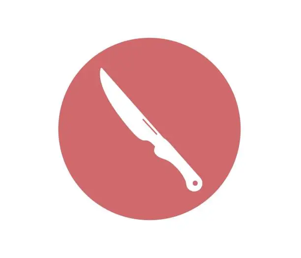 Vector illustration of Mutfak bıçakları vektör simge seti