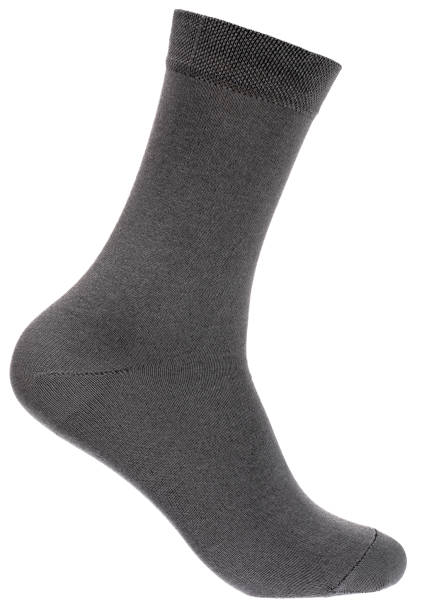 istock Long grey sock on mannequin isolated on white 1403074252