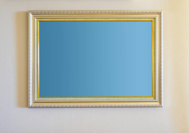 istock The blank ornate picture frame on the wall 1403075115