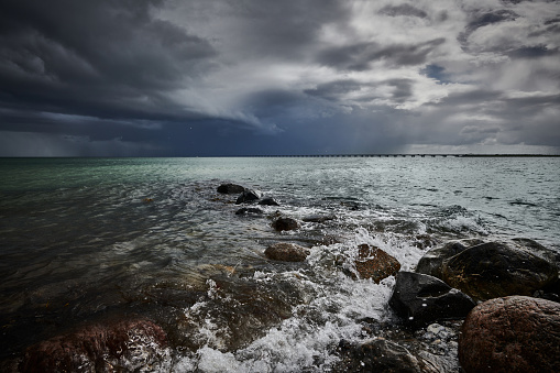 Heavy clouds hanging over \