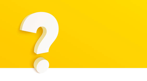 3d question mark on yellow background. Ask help information icon. Faq or Quiz big symbol. Vector 3d question mark on yellow background. Ask help information icon. Faq or Quiz big symbol. Doubt, inquiry background. Banner with big 3d question mark. Help desk concept. Vector question mark stock illustrations