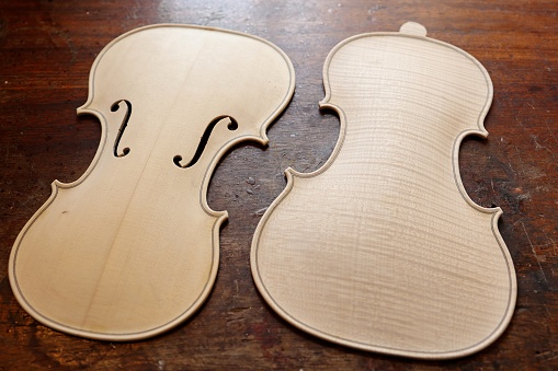 Violin Making- Front and Back Plates