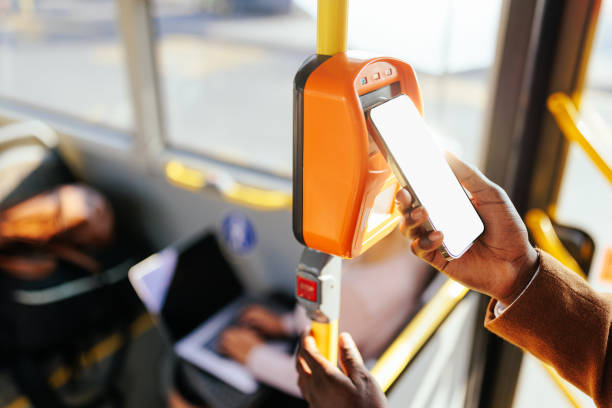 istock Paying bus fare with smartphone 1403080527