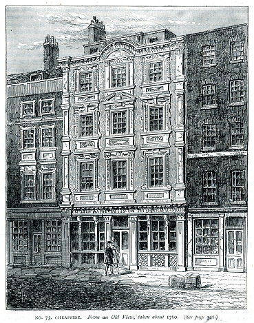 The design of this house was by Sir Christopher Wren. The site of the original Mansion House

This was formerly the Mansion House of London, erected by Sir C. Wren, A.D. 1668-9.

Prior to the completion of the present Mansion House (in 1753), the chief magistrate of the City did not have an official residence, but kept office at his own home or elsewhere. 

This building was eventually demolished in 1929.