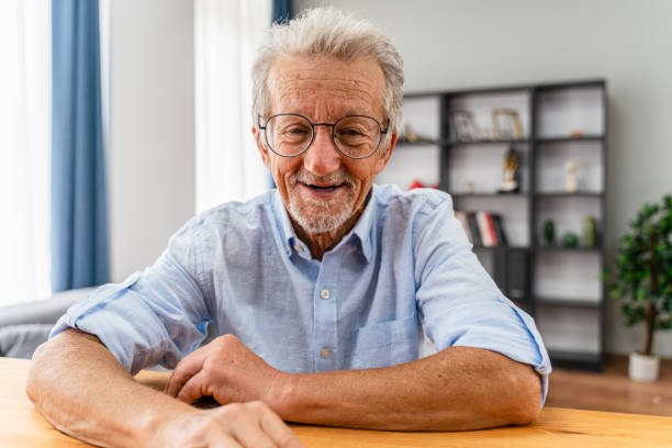istock Portrait of senior man looking at camera 1403087238