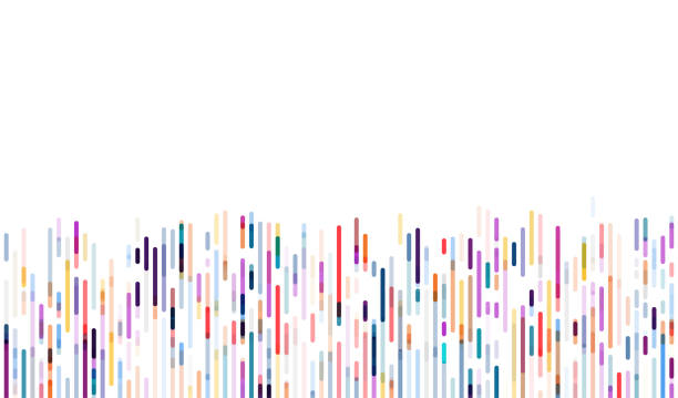 infografika testu dna. mapa sekwencji genomu. - dna stock illustrations