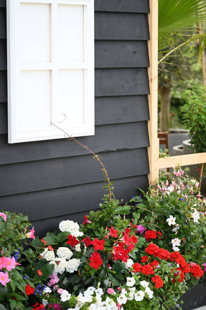 istock garden oasis setting with annual flowering planters 1403090568