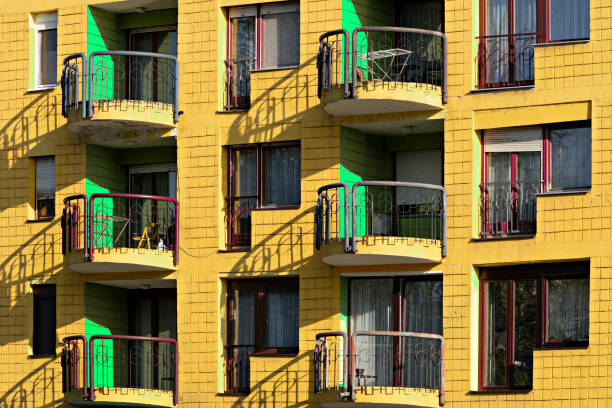 istock Colorful apartment building in Sarajevo 1403097171