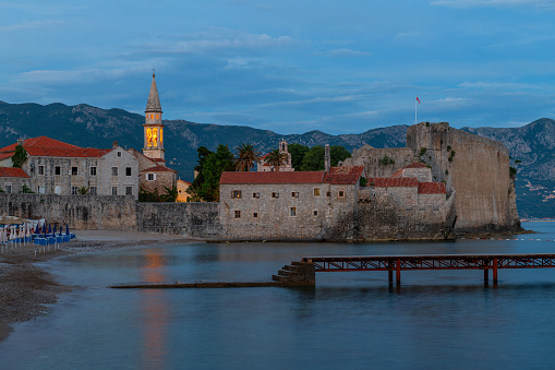The Old Town is a historical area of ​​the Montenegrin resort of Budva on the Adriatic Sea