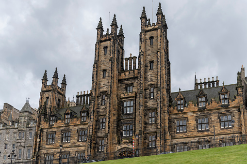 New College on the Mound, Edinburgh, Scotland.