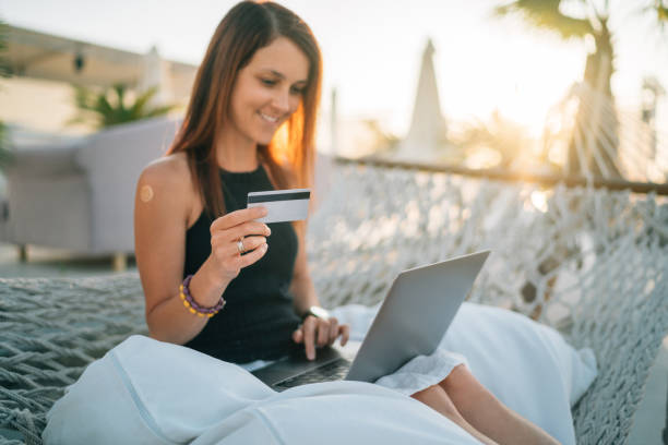 istock Tourist on summer vacation combining work and leisure 1403099036