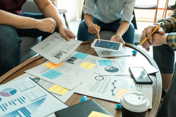 istock Business partner professional team working together meeting are consultation and analyzing data with new marketing startup project strategy in office 1403099861