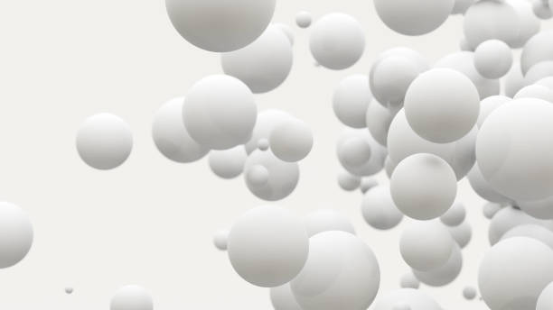 istock Abstract white background. Balls, balls, soap bubbles 1403101215