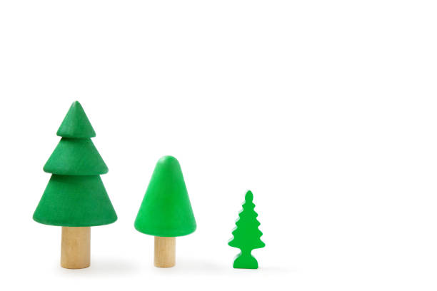 Eco wooden toys, the concept of ecology and educational toys.