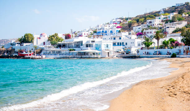 istock Awesome scenery of tranquoise seacoast and mountanious greece island 1403108199