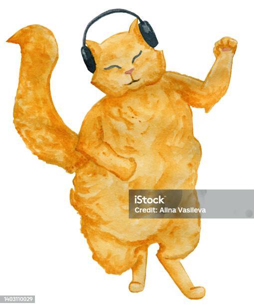 Dancing Cat Vector Dancing Cat Stock Illustration - Download Image Now - Domestic Cat ...