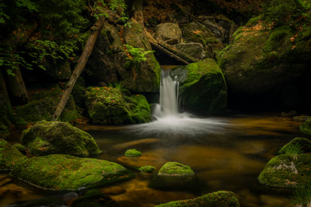 istock Jedlova creek in Jizerske mountains in spring morning 1403114625