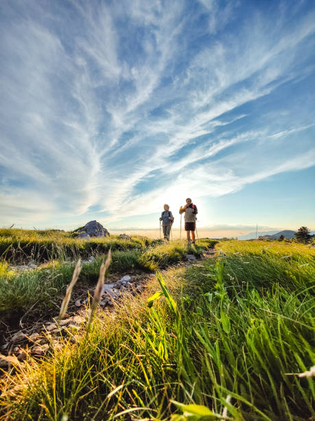 istock Two Seniors Hiking and Walking Off The Beaten Path 1403117691