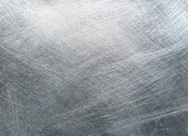 istock Scratched grey metal texture 1403119023