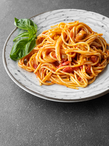 Pasta, Spaghetti, Italian Food, Plate, Food and Drink,  Noodles,  Tomato Sauce