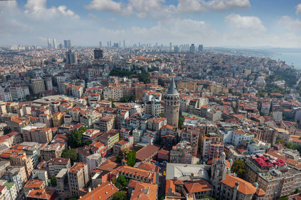 istock Galata tower in İstanbul. 1403127791