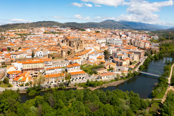 istock Drone photo of Plasencia, Spain 1403128232