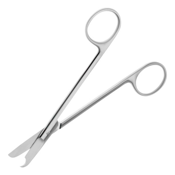 istock Littauer Scissors. These special surgical instrument are used for suture removal. Single object on a white background. Vector illustration. 1403133769