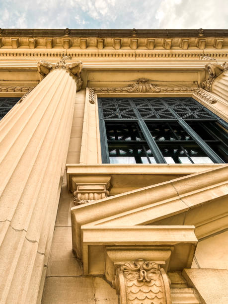 istock Front View of Architectural Details at the Illinois Supreme Courthouse 1403135832