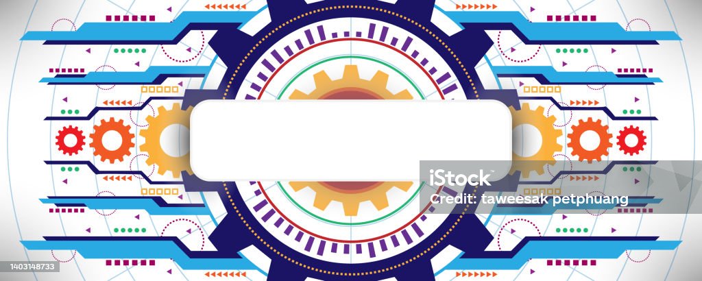 Geometric Abstract Tech Background Geometric Abstract Technology Background With Various Technological ...