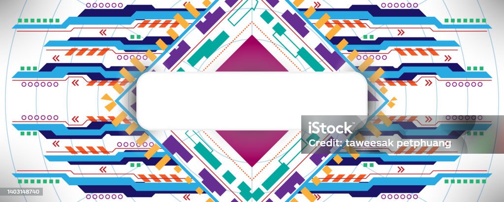 Geometric Abstract Tech Background Geometric Abstract Technology Background With Various Technological ...