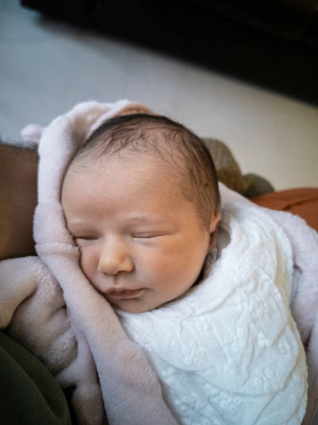 istock Newborn baby sleeping. Sweet dreams. 1403154925