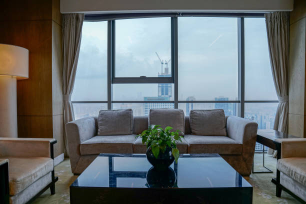 istock Restaurant and lounge bar interior, part of hotel 1403164412