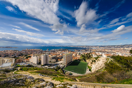 Cityscape of Marseille in France