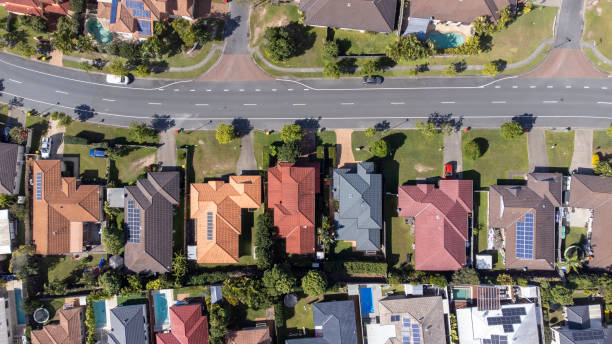 istock Drone view of Australian residential suburb 1403184629