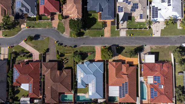 istock Drone view of Australian residential suburb 1403184631