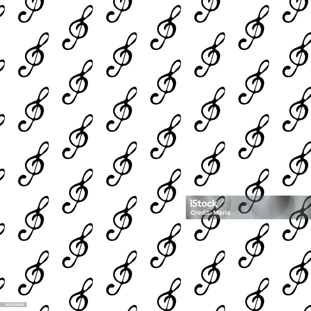 Treble Clef Pattern Free Treble Clef Stock Illustration - Download Image Now - Abstract, Art ...
