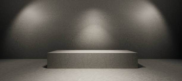 istock concrete wall and floor, wall with floor, empty stage with spotlights for exhibit, empty stage with spotlights, 1403199734