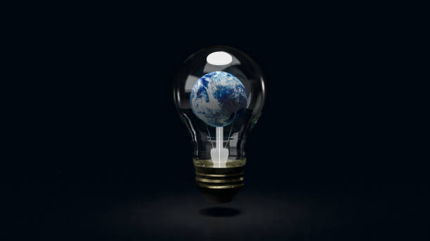 istock The earth in bulb  for business or sci concept 3d rendering 1403200775