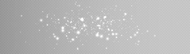 Light effect with lots of shiny shimmering particles isolated on transparent background. Vector star cloud with dust. Light effect with lots of shiny shimmering particles isolated on transparent background. Vector star cloud with dust. grunt fish stock illustrations