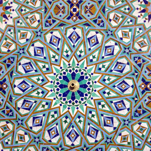 istock Moroccan mosaic tile, ceramic decoration, Casablanca, Morocco 1403204253