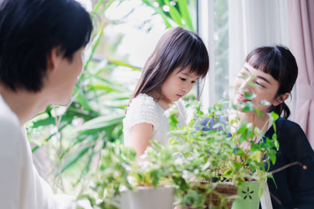 Gardening at home with children