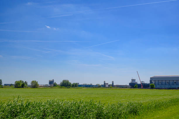istock Industrial district with nature in the foreground 1403224473