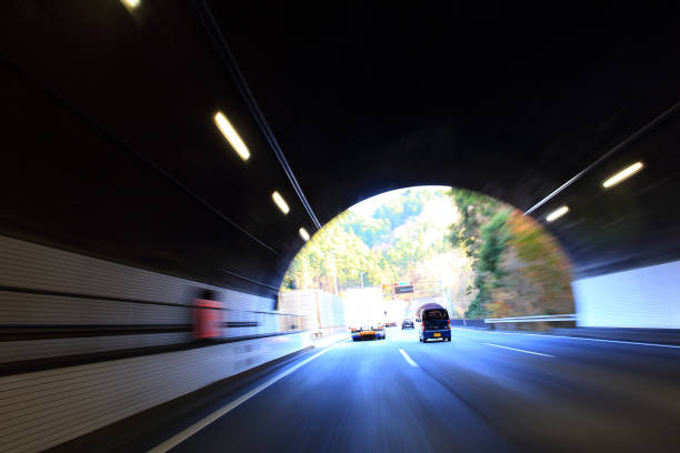 istock Driving through the highway tunnel 1403226861