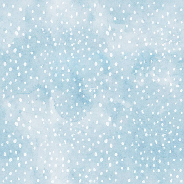 illustrations, cliparts, dessins animés et icônes de aquarelle noël motif sans couture avec de la neige sur fond d’aquarelle bleue. - backgrounds canvas cold color image