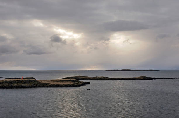 istock Clouds and islands in Iceland 1403239817