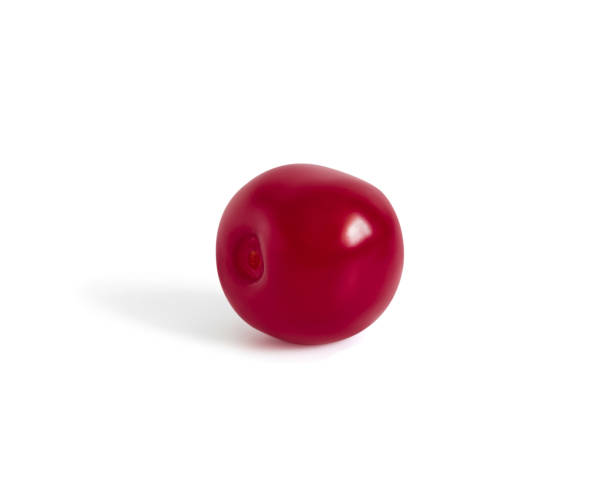 istock Red cherry isolated on a white background closeup. 1403249527