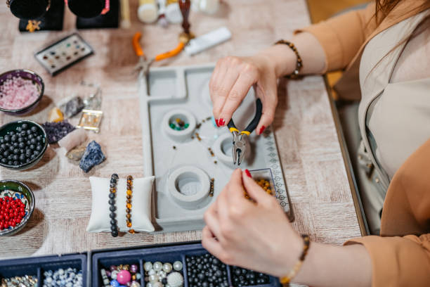 istock Making Jewelry With Beads 1403250600